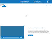 Tablet Screenshot of pauli-zahntechnik.de